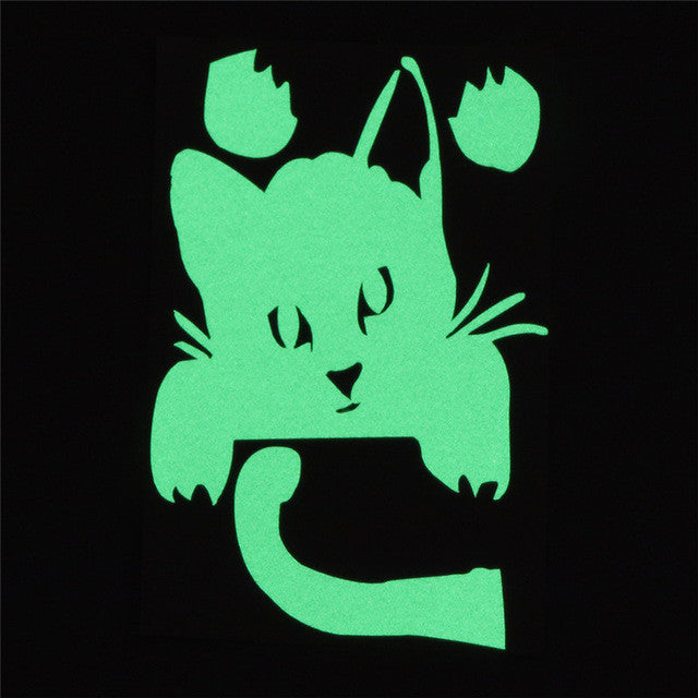 ABEDOE 1 PCS New Luminous Cartoon DIY Switch Sticker Wall Sticker Decoration Fluorescent Living Room Children Room Home Decor